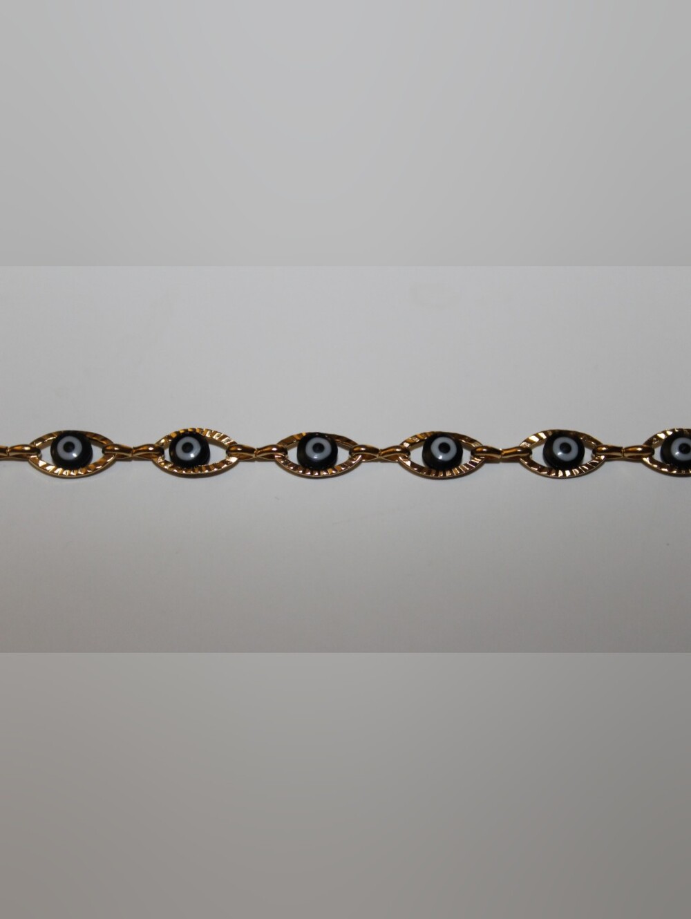 Evil Eye Stainless Steel Anklet Midnight Shield  Golden Aura Protect Your Energy - Picture 3 of 3